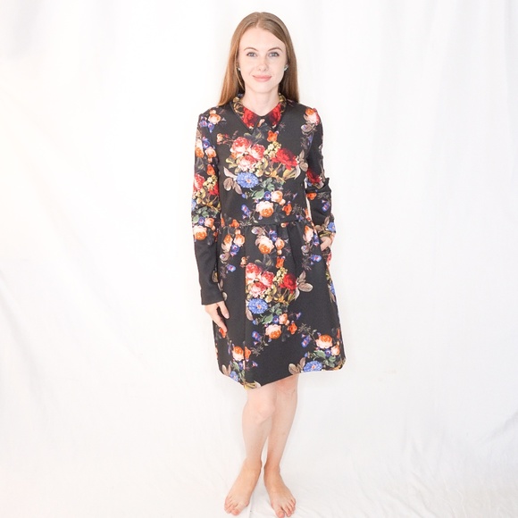 ERIN by Erin Fetherston Dresses & Skirts - ERIN Fetherston Black Romance Floral Dress 1048